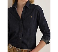 Lauren Ralph Women's Classic-Fit Long-Sleeve Shirt