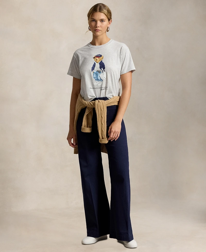 Polo Ralph Lauren Women's Bear Print Crew Neck T-Shirt