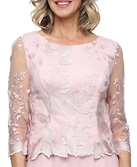 Alex Evenings Petite Boat Neck Midi Dress