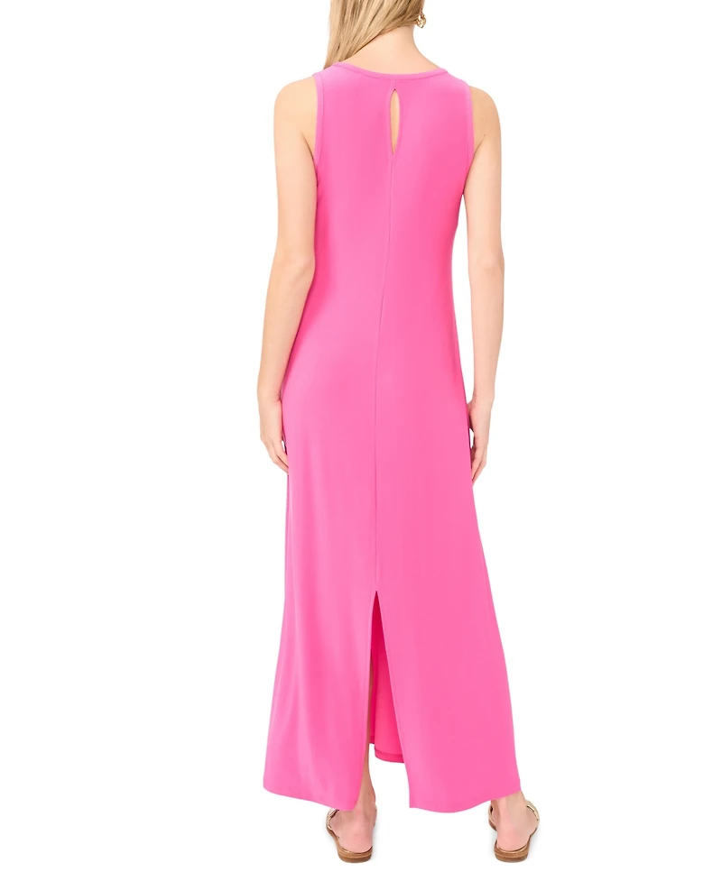 Vince Camuto Women's Sleeveless Keyhole-Back Crewneck Maxi Dress