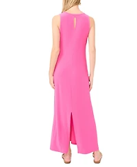 Vince Camuto Women's Sleeveless Keyhole-Back Crewneck Maxi Dress