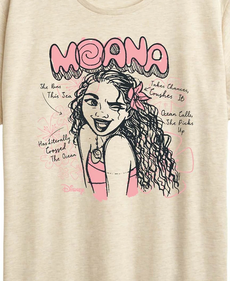 Hybrid Apparel Plus Moana Sketch Graphic T-Shirt