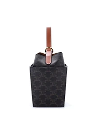 Pre-Owned Celine Strap Box Top Handle Bag Triomphe Coated Canvas