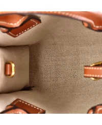 Pre-Owned Celine Mini Sulky Vertical Cabas Tote Canvas with Leather