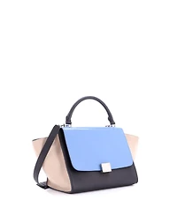Pre-Owned Celine Small Trapeze Bag Leather with Patent
