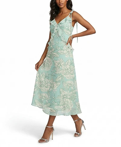 Taylor Women's V-Neck Floral Midi Dress