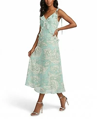 Taylor Women's V-Neck Floral Midi Dress