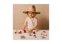 Tiny Land Play Kitchen Accessories – Play Food for Play Kitchen: Wooden Cut and Play Food Toys