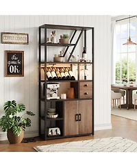 gaomon Bar Cabinet with Power Outlets