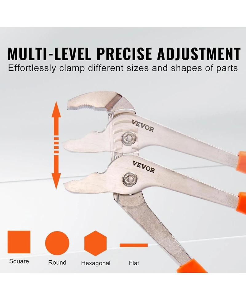 Xdovet 8-Piece Pliers Set, High Carbon Steel - 12", "10", "8" Groove and Linesman's Pliers and Adjustable Wrench and Tool Bag