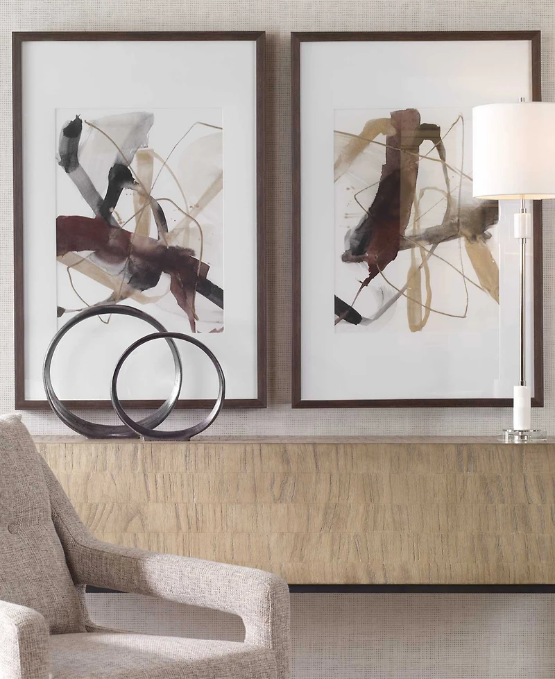 Uttermost Interjection Abstract Prints, Set of 2