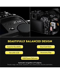 Nikon Z6III Mirrorless Camera with Nikkor Z 24-70mm f/4 S Lens, Bundle with Ftz II Adapter