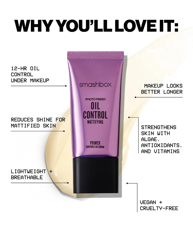 Smashbox Photo Finish Oil Control Mattifying Primer, 1.3 oz.