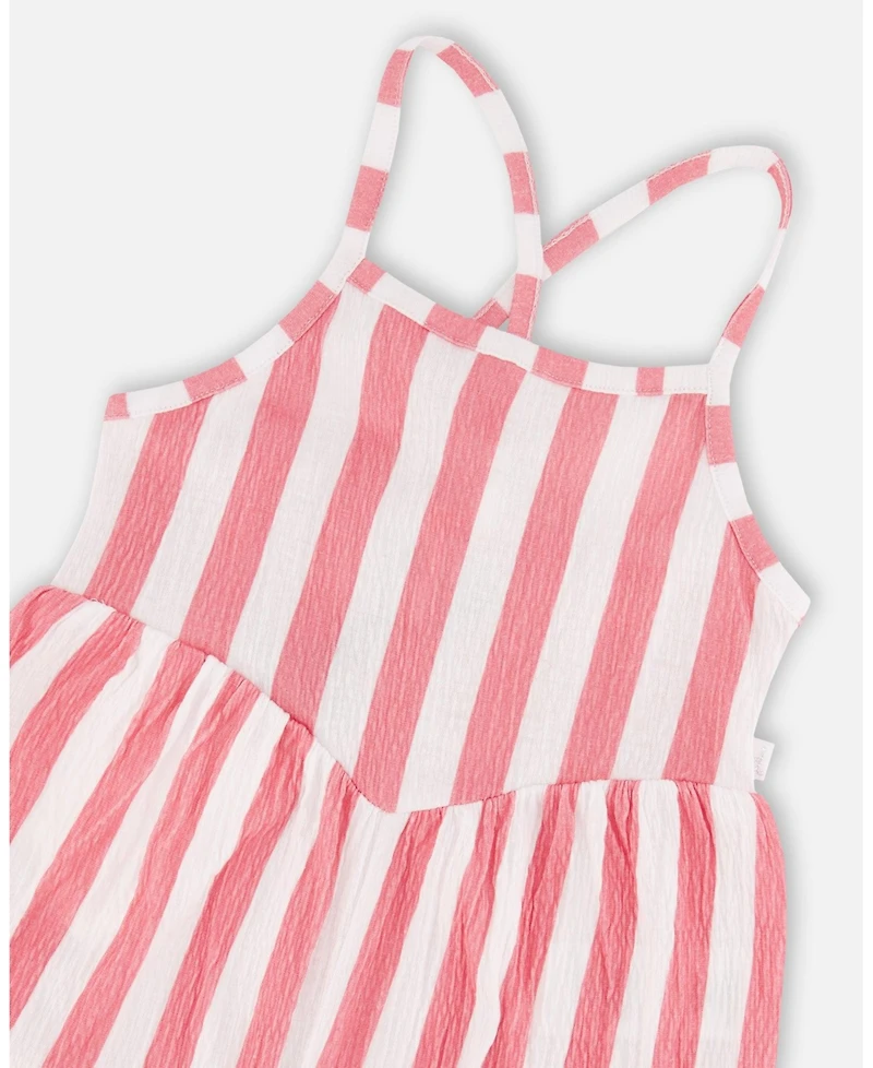Deux par Deux Little Girls Crinkle Jersey Jumpsuit