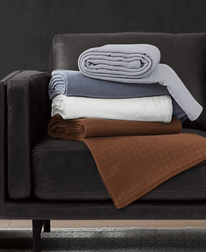 Vince Camuto Classic Cotton Throw, 50" x 60"