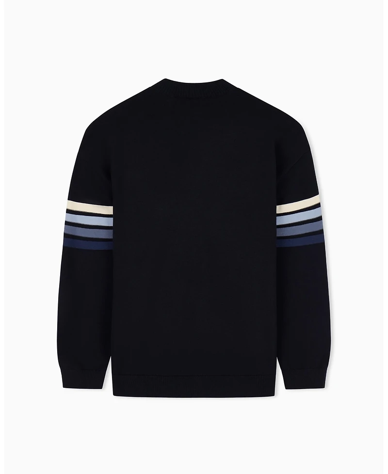 A|X Armani Exchange Men's 4 Stripes Cotton Sweater