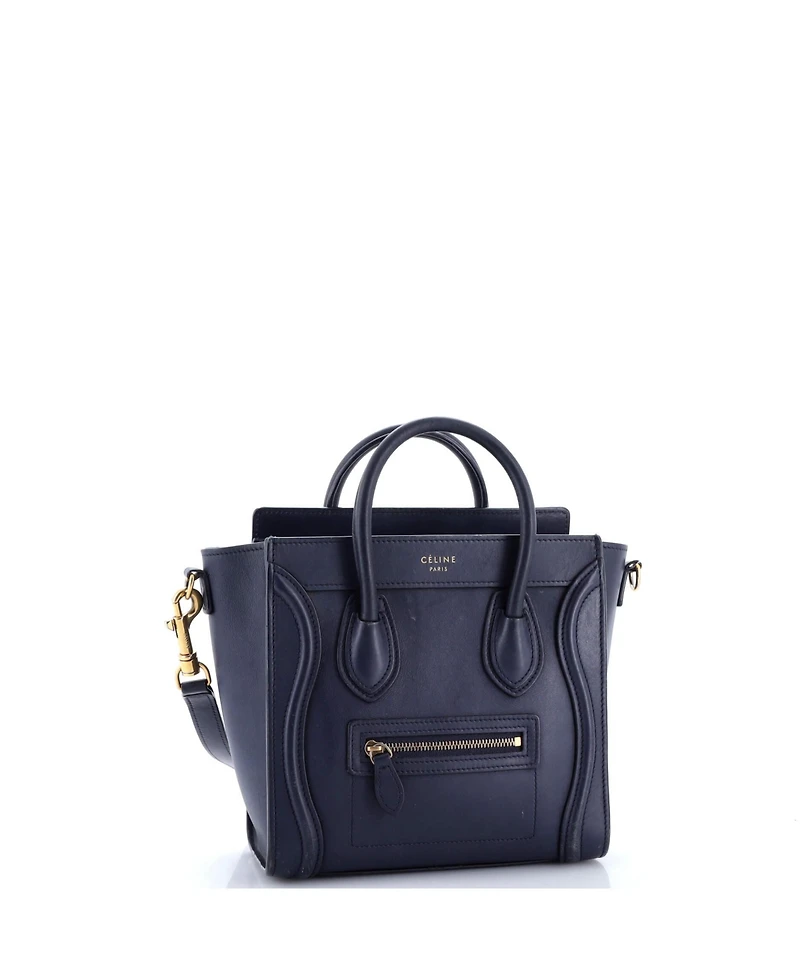 Pre-Owned Celine Nano Luggage Bag Smooth Leather