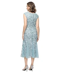 Alex Evenings Petite Embroidered Midi Dress