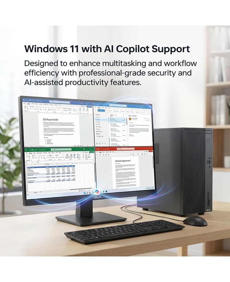 Asus V500 Tower Desktop Intel Core i7 32GB Ram Intel Uhd Graphics 2TB Ssd Storage Windows 11 Home