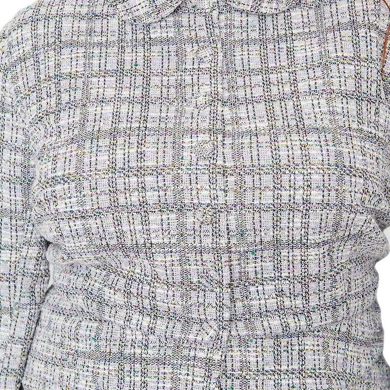 Plus Size Boucle Peplum Jacket