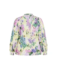City Chic Women's Plus Size Gianna Floral Shirt