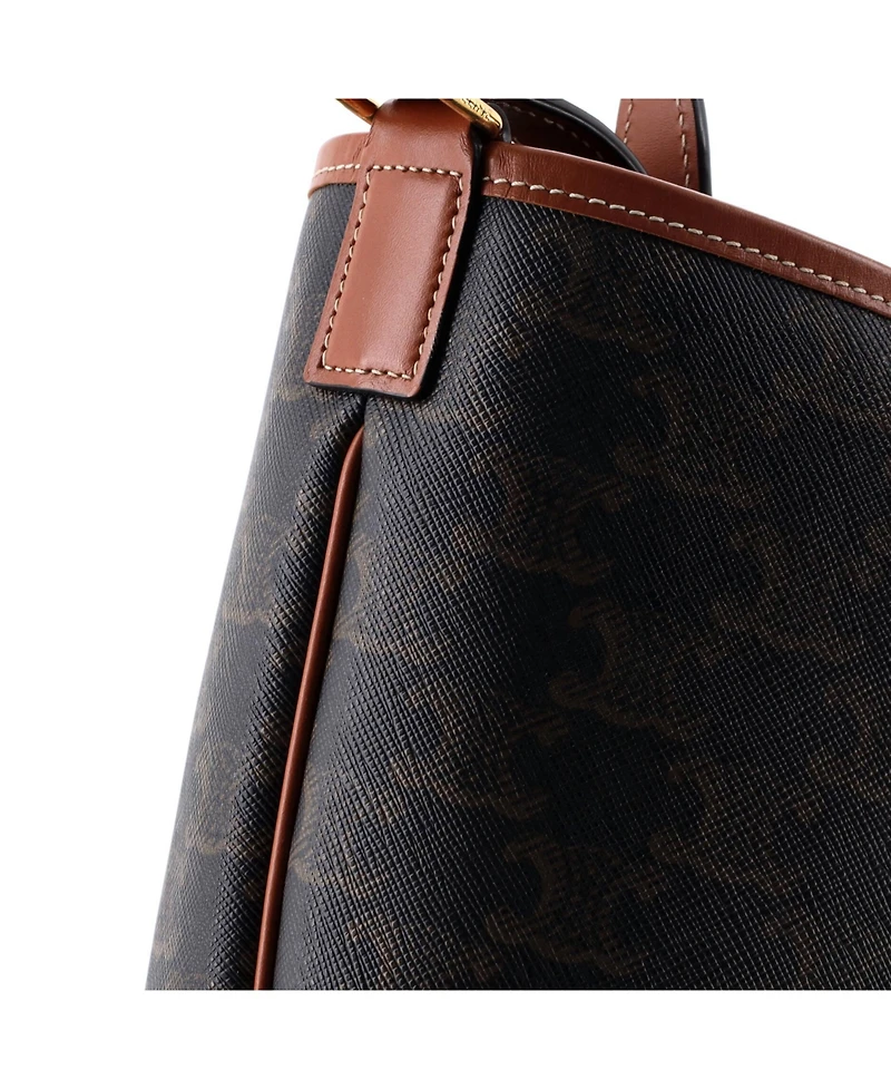 Pre-Owned Celine Small Bucket Bag Triomphe Coated Canvas