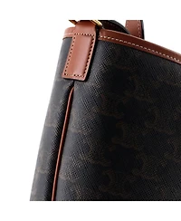 Pre-Owned Celine Small Bucket Bag Triomphe Coated Canvas