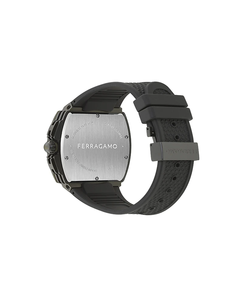 Ferragamo Men's Green Stainless Steel Bracelet Watch, 42mm