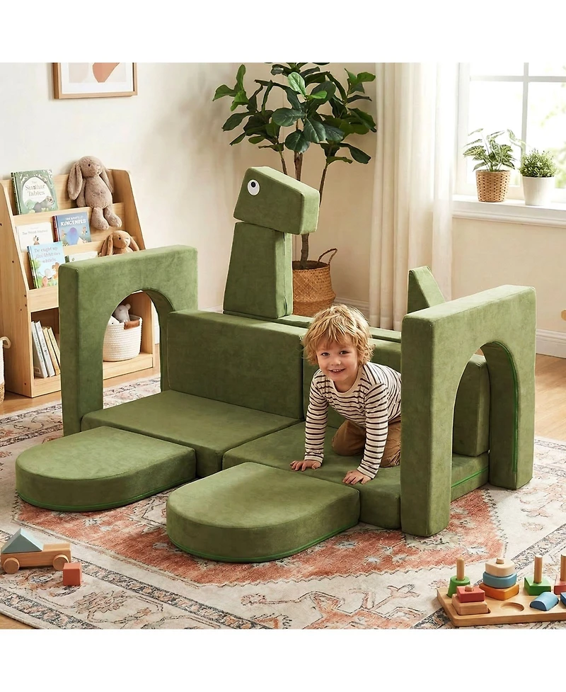 13 Piece Modular Kids Play Couch for Creative Play
