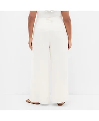 City Chic Women's Plus Abbie Linen Pant