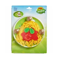Haba Soft Spaghetti and Meatballs with Plate Play Food Set
