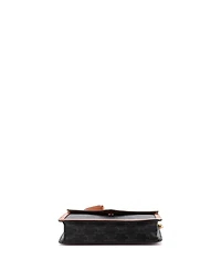 Pre-Owned Celine Triomphe Envelope Flap Wallet on Chain Triomphe Coated Canvas