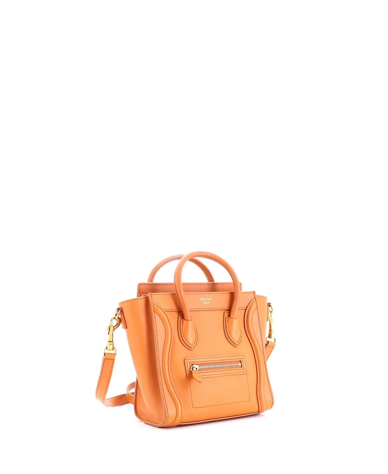 Pre-Owned Celine Nano Luggage Bag Smooth Leather