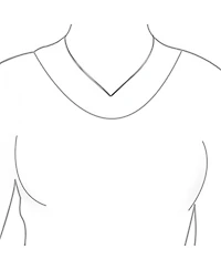 Bling Jewelry Basic Simple Slider V Shape Collar Statement Necklace Silver Sterling Add Your Pendant 2MM