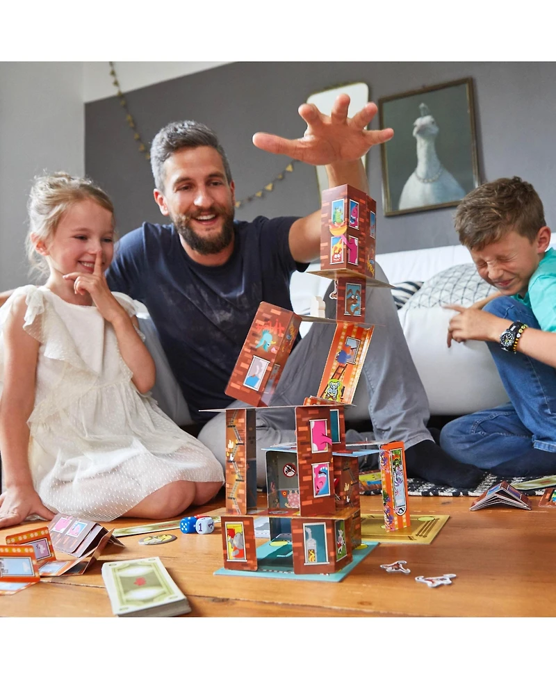 Haba Rhino Hero Super Battle - Exciting 3D Stacking Board Game for Kids and Adults, Fun Family Games, Stacking Card Games for Kids, Made in Germany