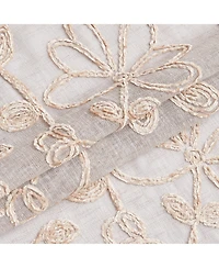 Dainty Home Rita Linen Look 76" W x 84" L Grommet Window Panel Set