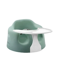 Bumbo Baby Floor Seat, Portable Infant Sit Up Chair w/ Tray Attachment, Hemlock