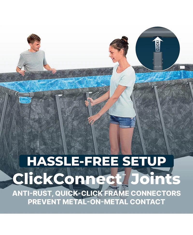 Bestway Apx 365 Rectangular Above Ground Swimming Pool Set