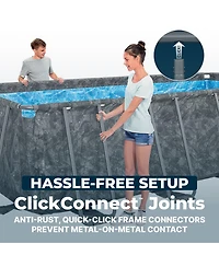 Bestway Apx 365 Rectangular Above Ground Swimming Pool Set