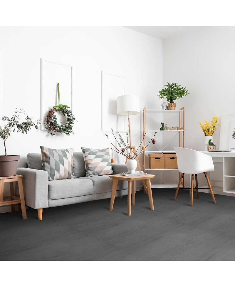 Sorbus Tiles Sq ft Wood Grain Interlocking Floor Foam Tile Mats - for Home, Playroom, Basement