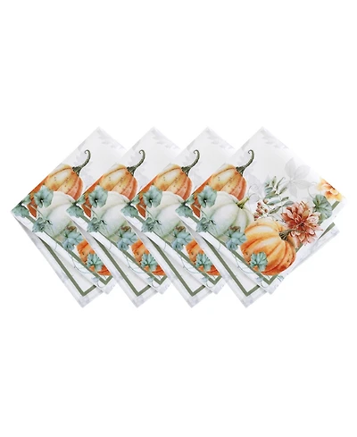 Elrene Pumpkin Harvest Vine Napkins, Set of 4