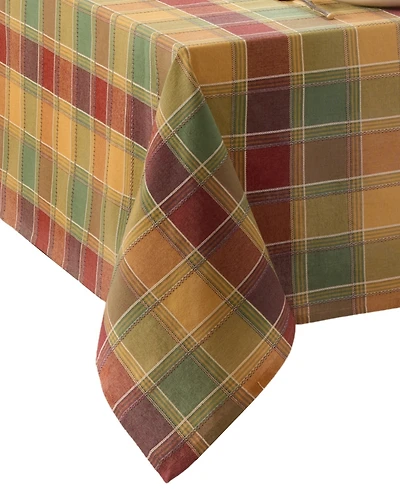Elrene Autumn Acres Plaid Tablecloth