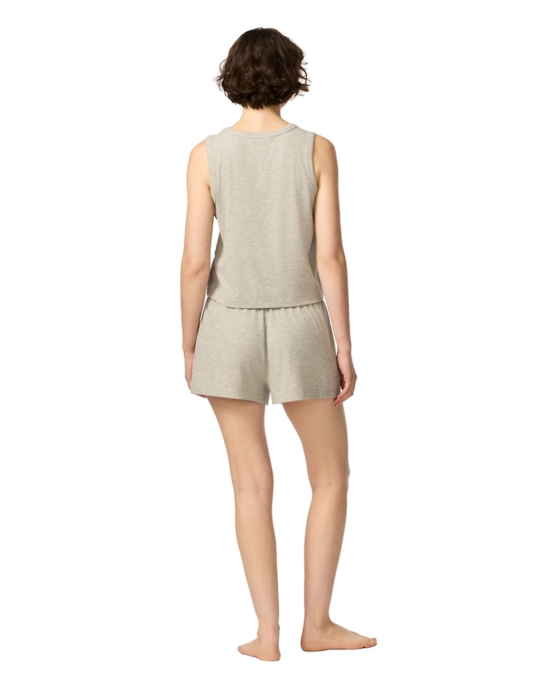 Gap Women's Ribbed Tank Top and Pull-On Shorts, 2-Piece Set