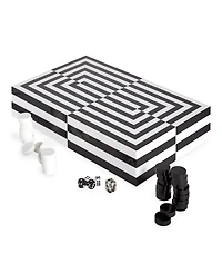 Jonathan Adler Op Art Backgammon Set