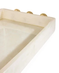 Jonathan Adler Fontana Marbleized 21" Acrylic Tray