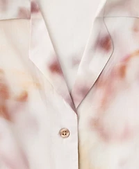 Mango Women's Floral-Print Cotton Pyjama Top