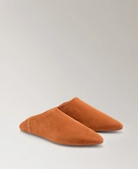 Mango Women's Stitching Detail Leather Clogs
