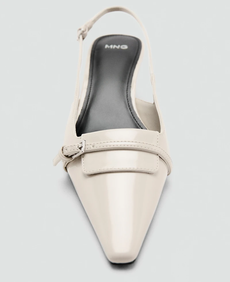 Mango Women's Kitten-Heel Pointed Shoes