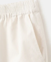 Mango Women's Elastic Waist Cotton Shorts