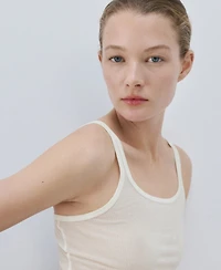 Mango Women's Seamless Lyocell Wool Top